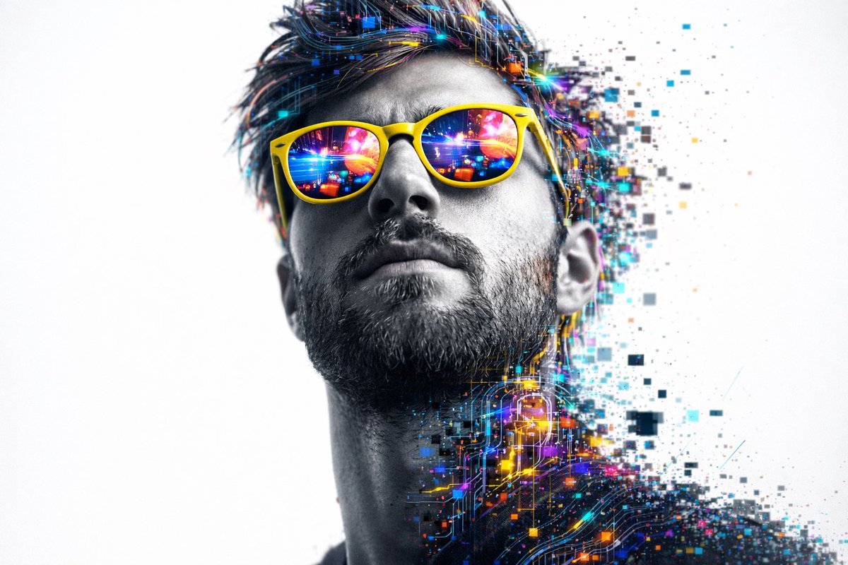 A hyper-realistic 8K close-up portrait of a person's head and upper ne