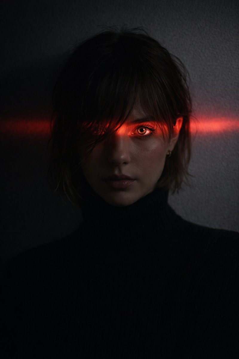 Ultra-realistic dramatic portrait of a man or woman (from uploaded ima