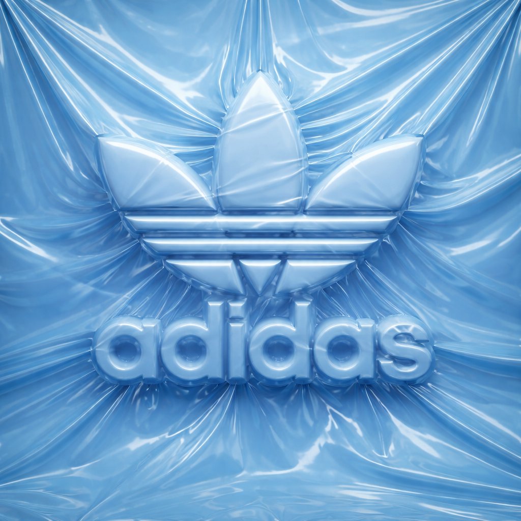 logo completely wrapped in a single layer of elastic plastic or shrink
