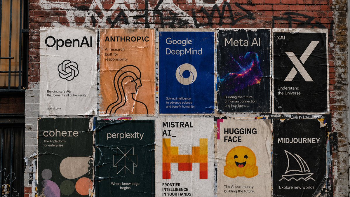 Make a wheatpaste poster setup on a brick wall in sf featuring posters