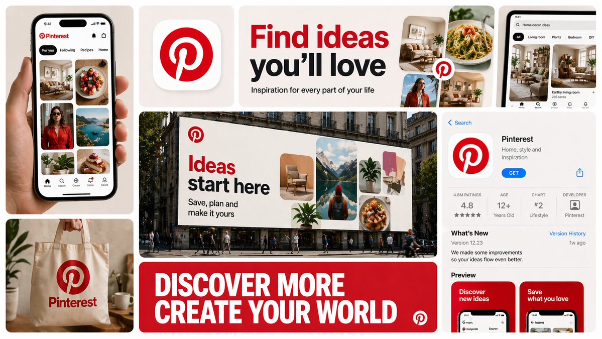 Create a 16:9 horizontal bento-grid brand collage for [BRAND NAME] in