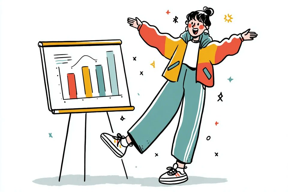 A simple illustration of a [subject] in [outfit], [doing action], with
