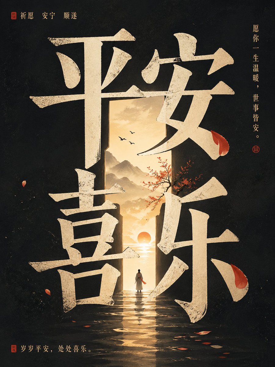 高级概念海报，竖版 3:4，核心文字为[输入文字] 请先深度理解'[输入文字]'的表层含义、深层寓意、情绪气质、文化联想、人物命运感与隐含