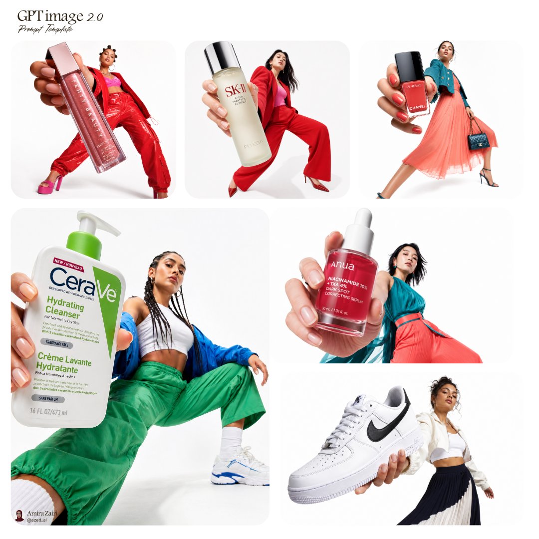 Low-angle fashion campaign photograph of a confident model holding a l