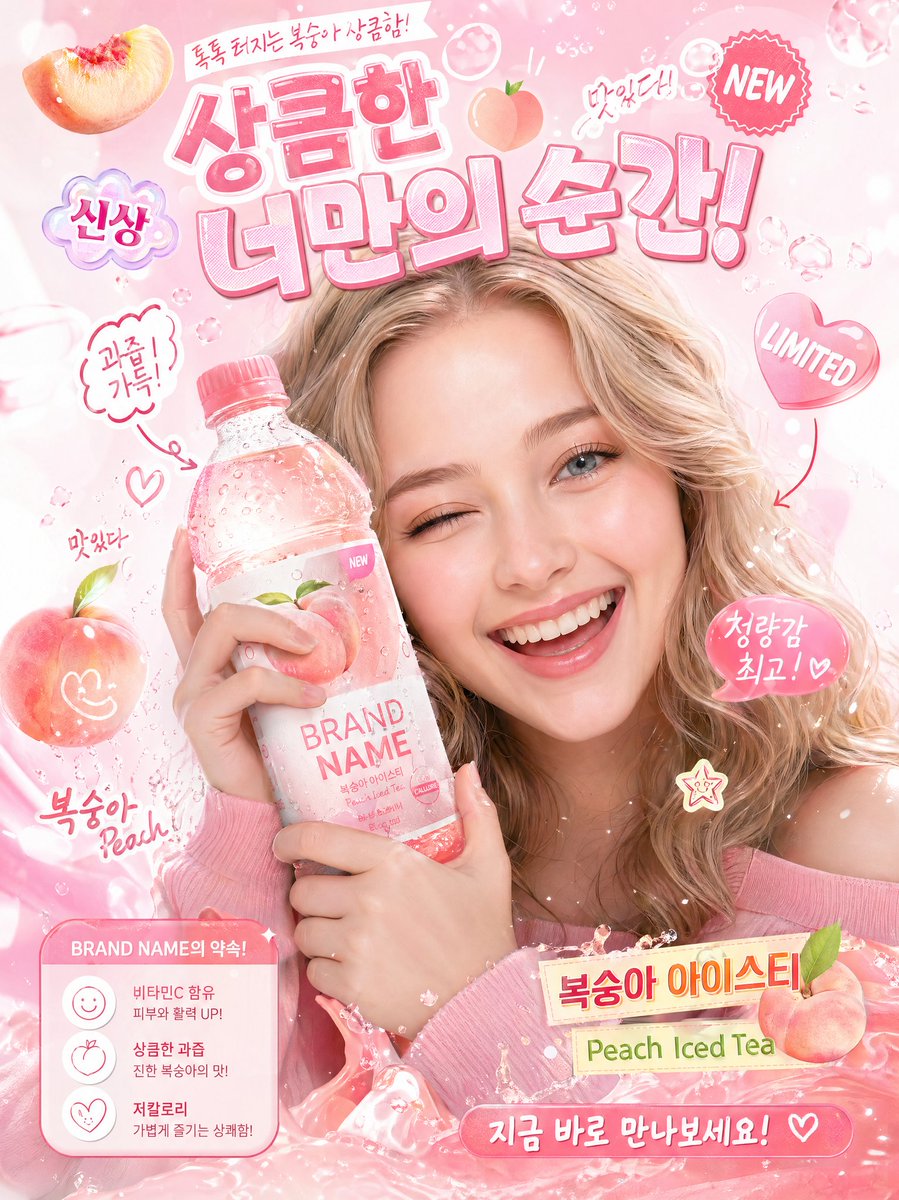 A high-quality, interactive Korean-style poster featuring a cheerful,