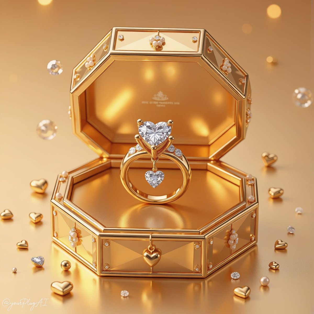 Create a hyper-realistic luxury product photography scene featuring [L