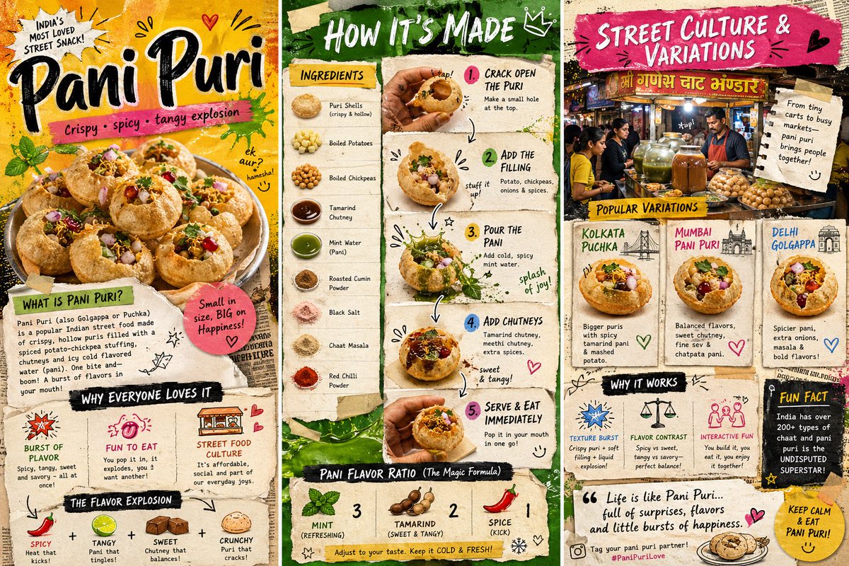 Create a vibrant, colorful 3-page zine-style infographic about a trend