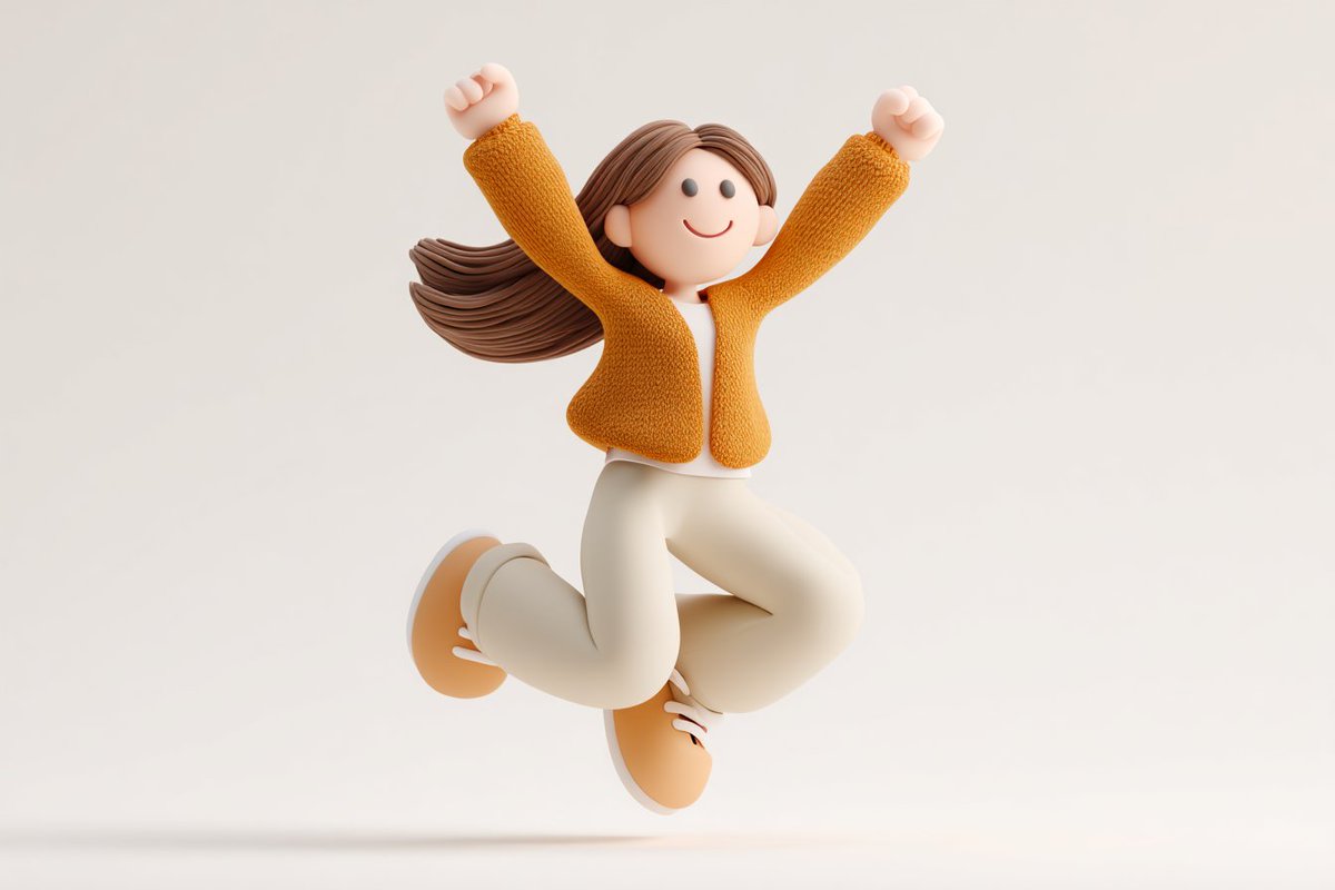 Cute 3D render of a [subject], matte surface, kneaded clay icon style,