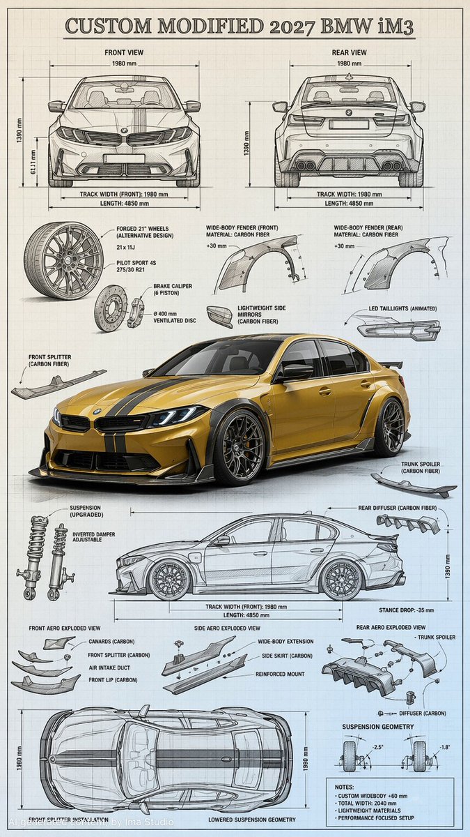 Highly detailed technical blueprint sketch and realistic 3D–render fus