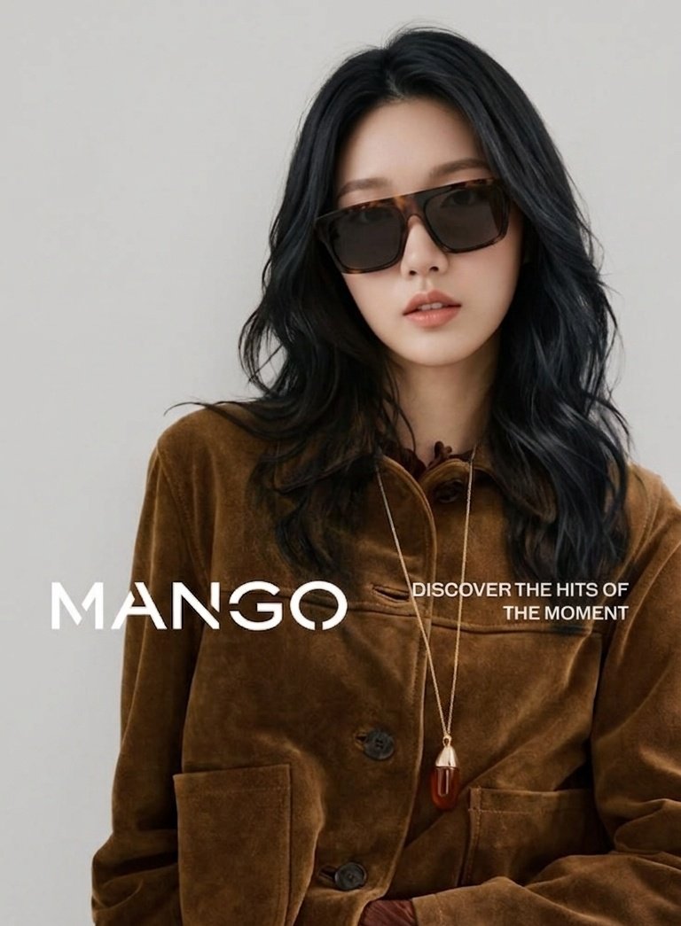 ​High-end fashion editorial photography, portrait of a young East Asia
