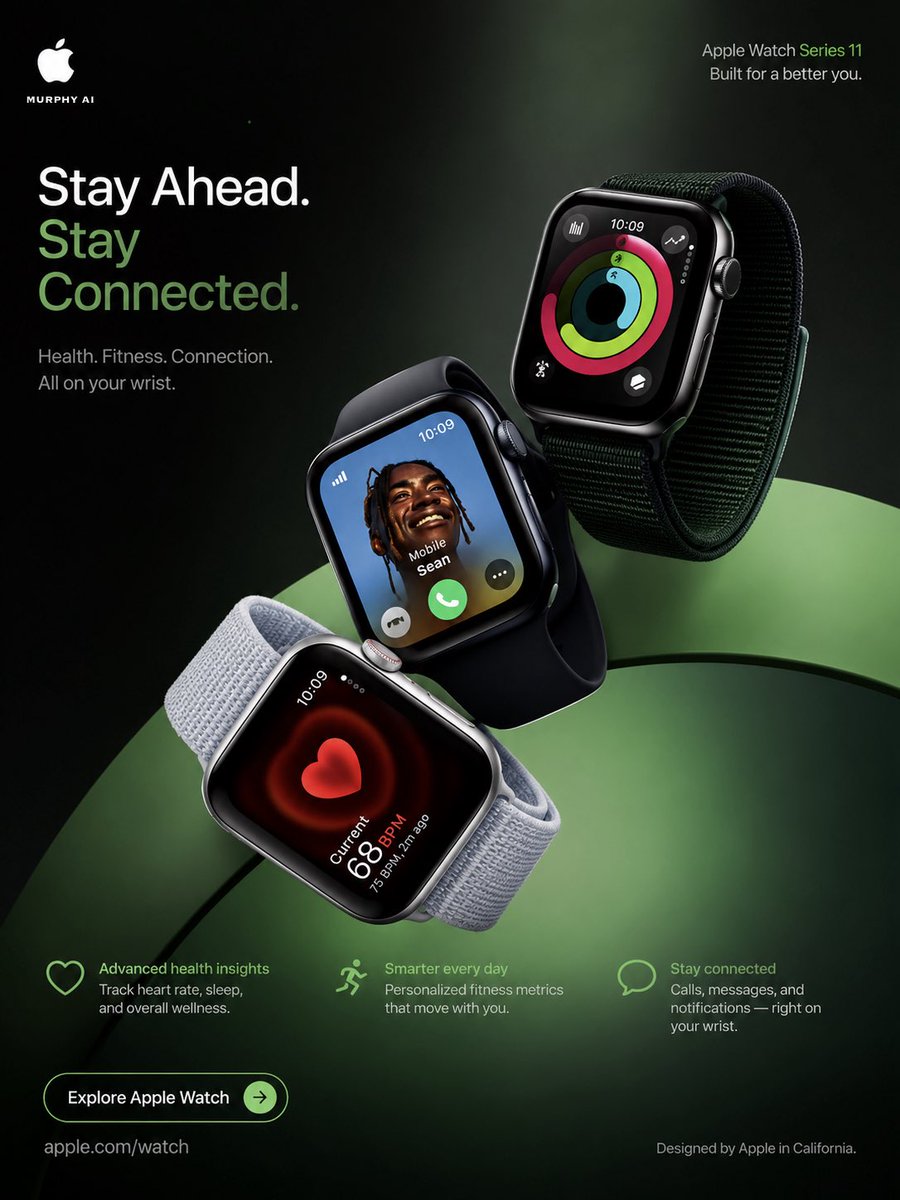 Ultra-premium 4:5 vertical luxury campaign poster for Apple Watch Seri