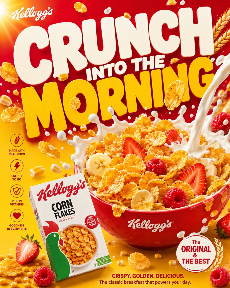 **GOLDEN MORN VIRAL FMCG POSTER CAMPAIGN SYSTEM** **“START GOLDEN. STA
