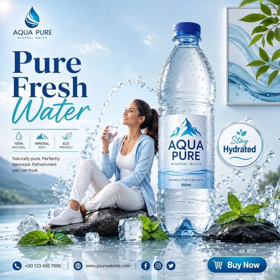 Create a creative commercial advertising poster for [PRODUCT NAME], a
