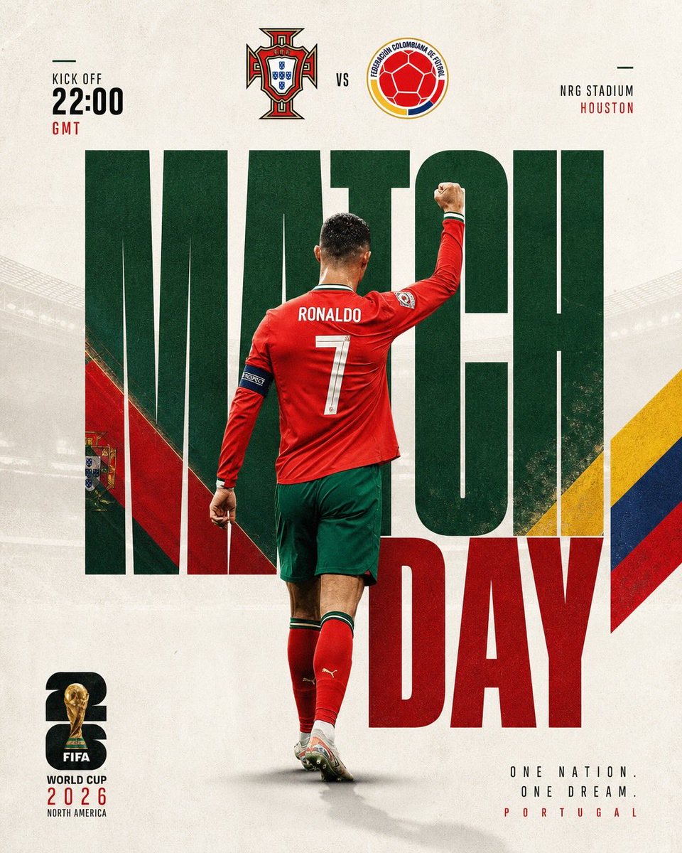 Ultra-realistic football match day poster design, Cristiano Ronaldo se