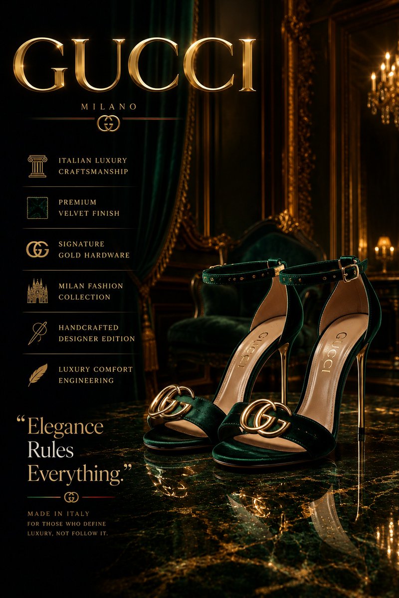 Create an ultra-premium luxury fashion advertisement poster for design