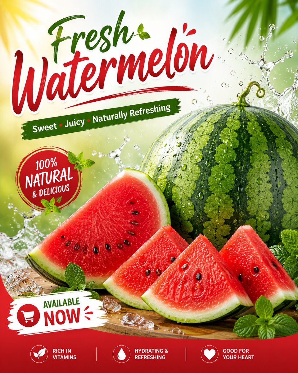 Create a fresh, eye-catching social media advertisement poster for wat