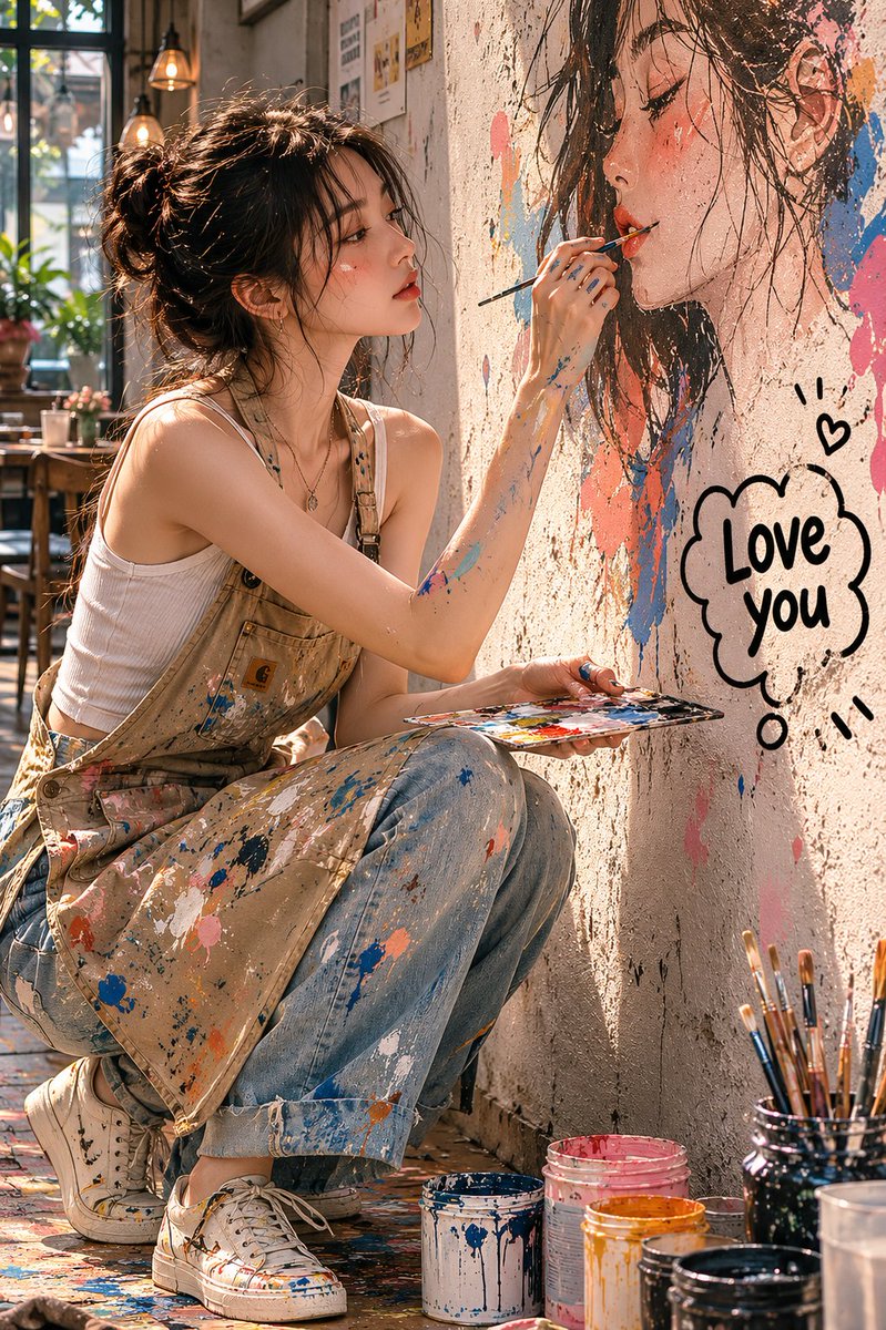 Create a realistic, editorial-style portrait photo set in a cozy and a