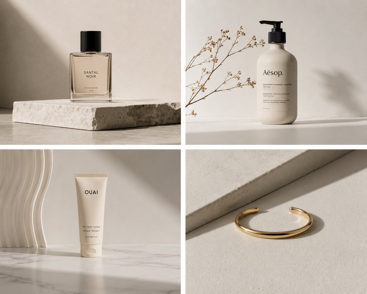 Discover the essence of elegance through minimalist product photograph
