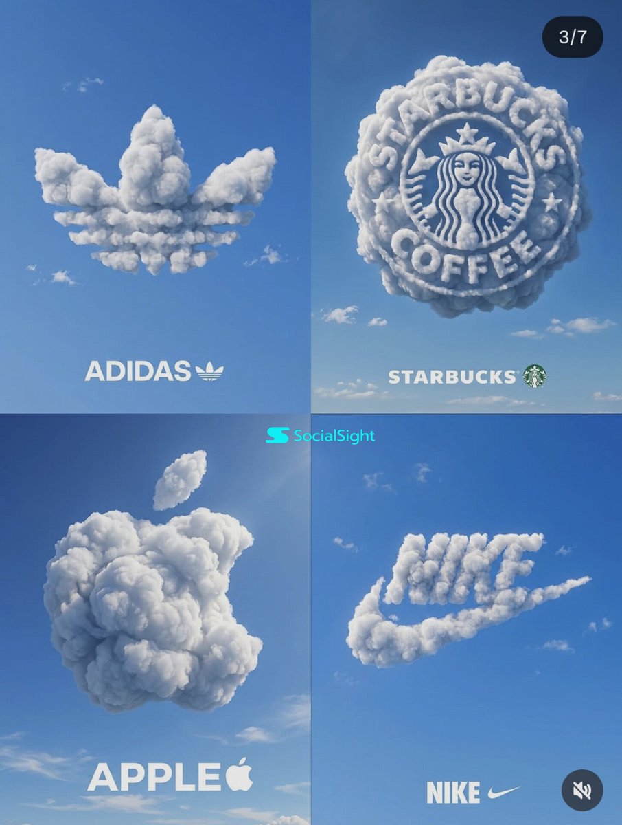 Create a premium 2x2 grid poster featuring four iconic brand logos scu