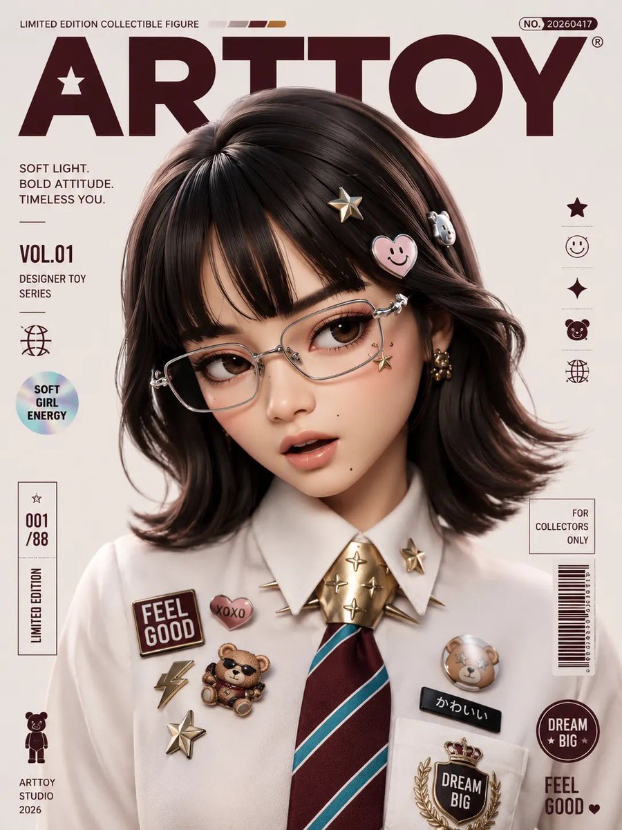 Transform the input image into a premium designer collectible-art toy