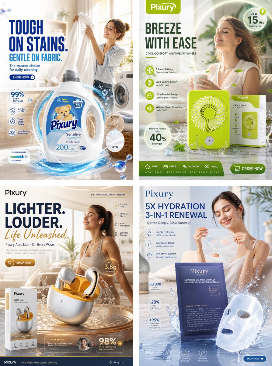 premium daily necessities social media marketing poster, hyper-realist