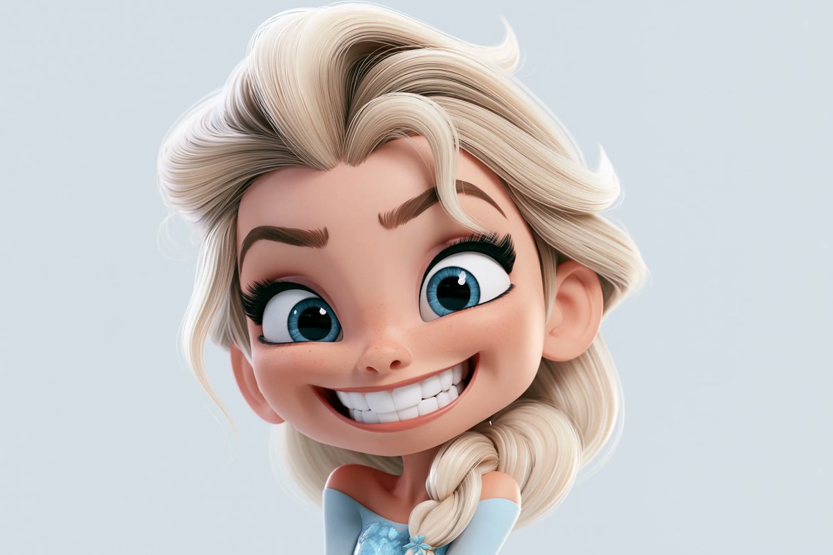 A highly stylized 3D caricature of [Character], with an oversized head