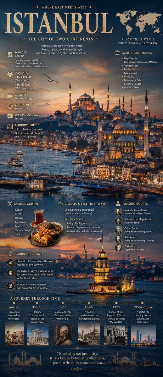 A cinematic editorial infographic poster for [city name], featuring th