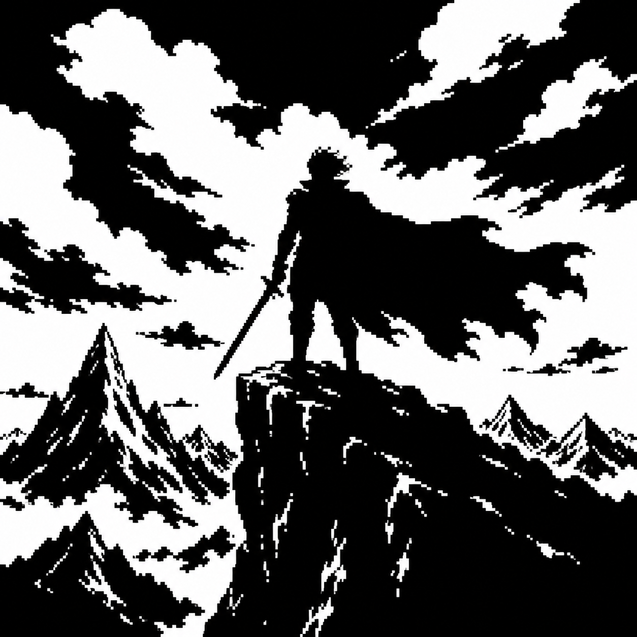 1 Bit Pixel Art Prompt Packs