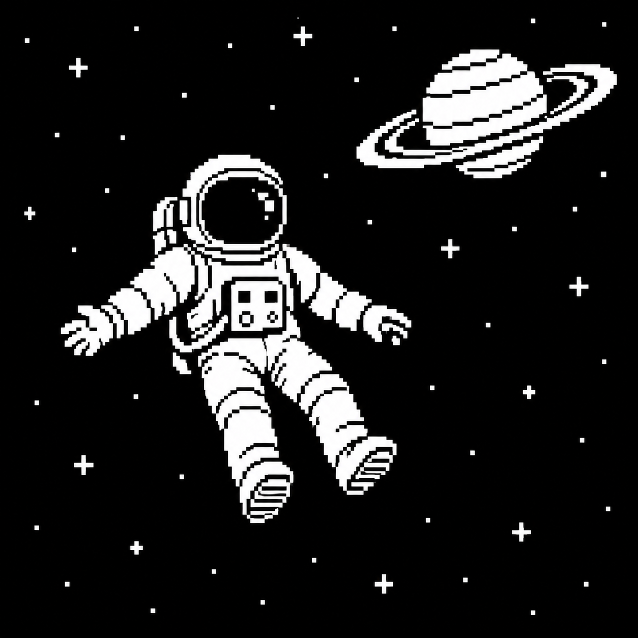 1 Bit Pixel Art Prompt Packs