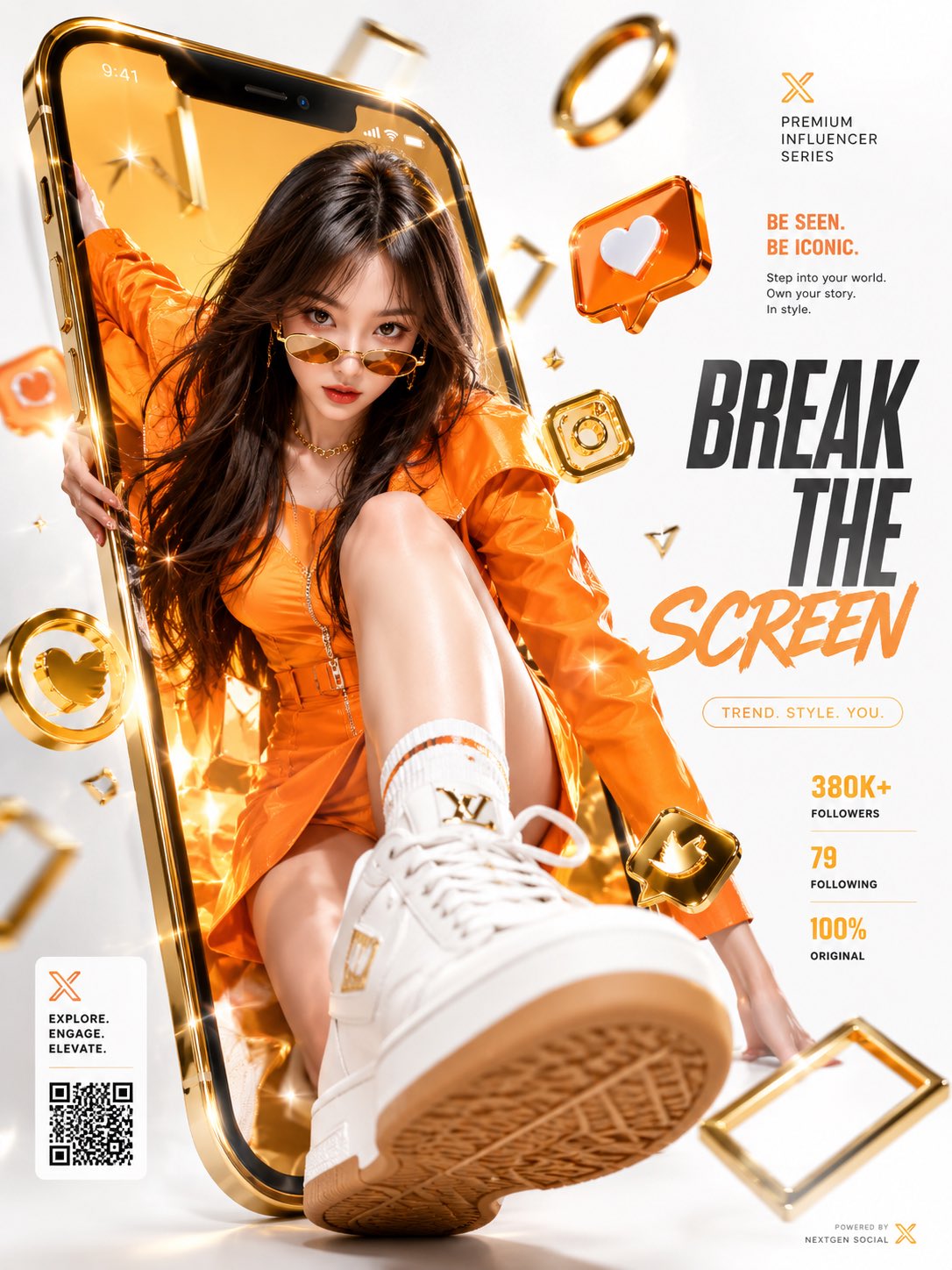 GPT Image 2 Social Media Screen Breakout Poster