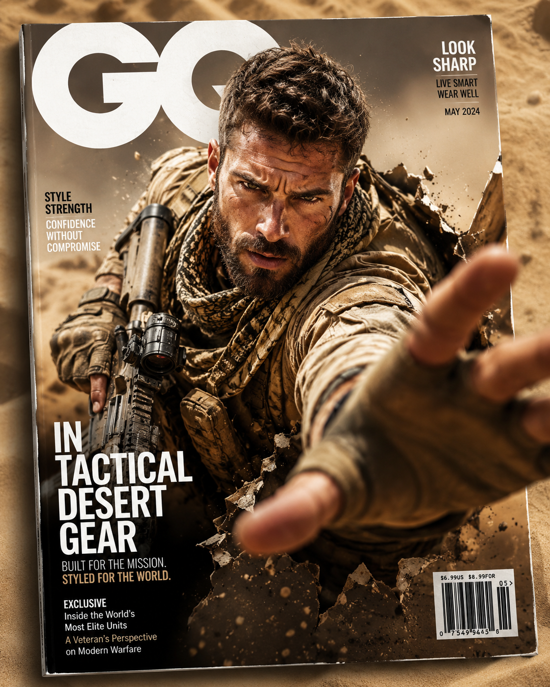3D Magazine Cover Popouts