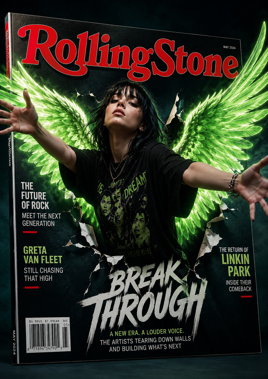 3D Magazine Cover Popouts