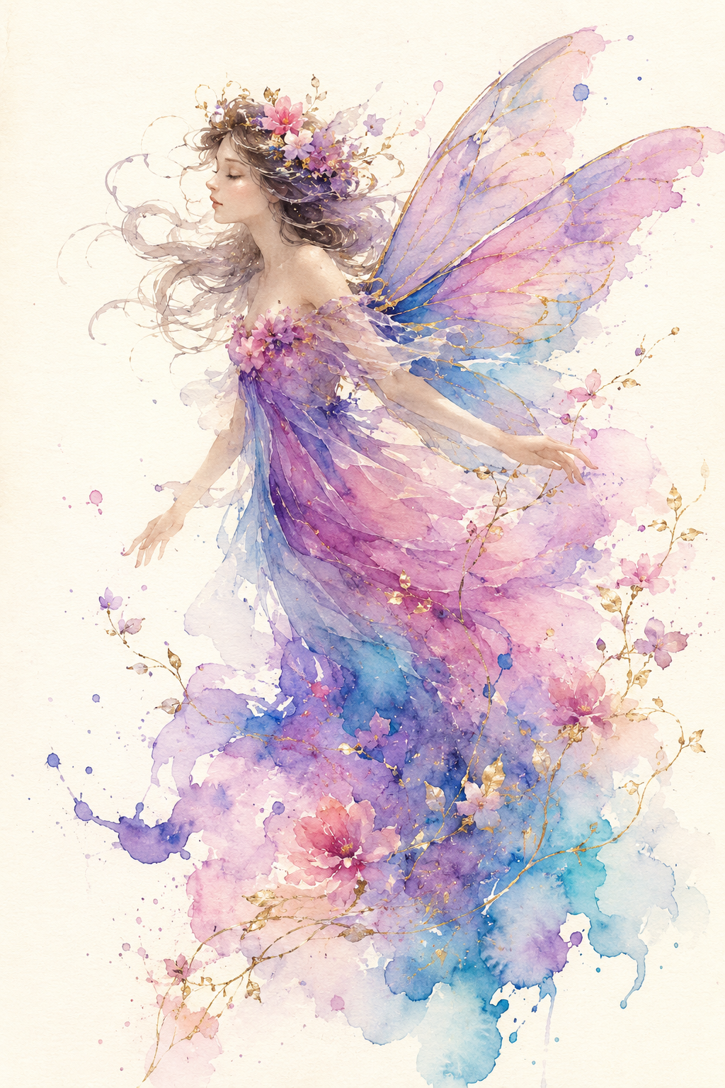 Ethereal Watercolor Fantasy Muses — Fairy Muse