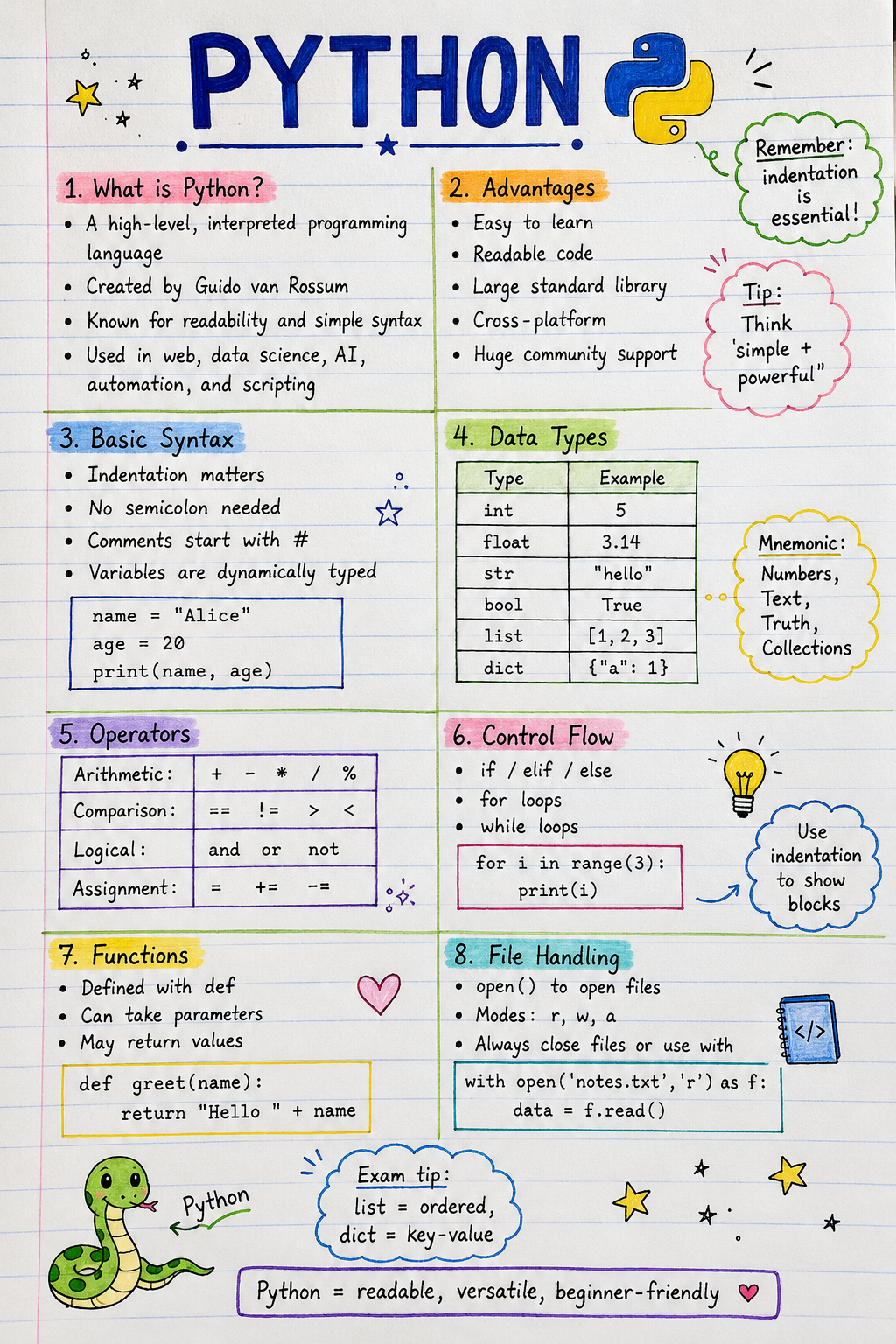 Handwritten Study Notes Generator — Python