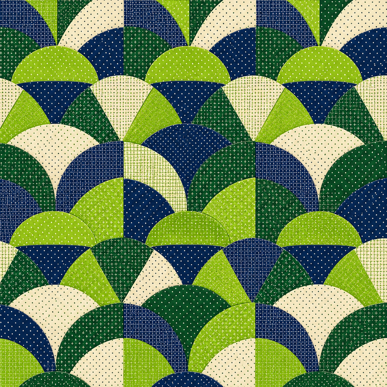 Abstract Patchwork Textile Patterns