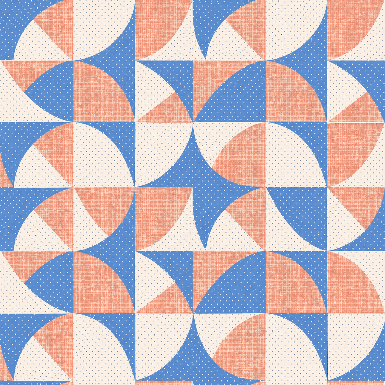 Abstract Patchwork Textile Patterns
