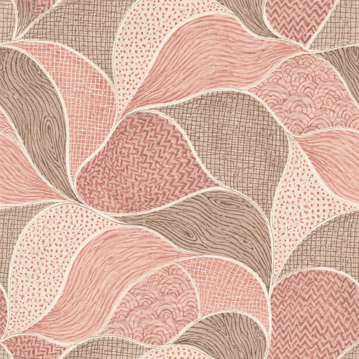 Abstract Patchwork Textile Patterns