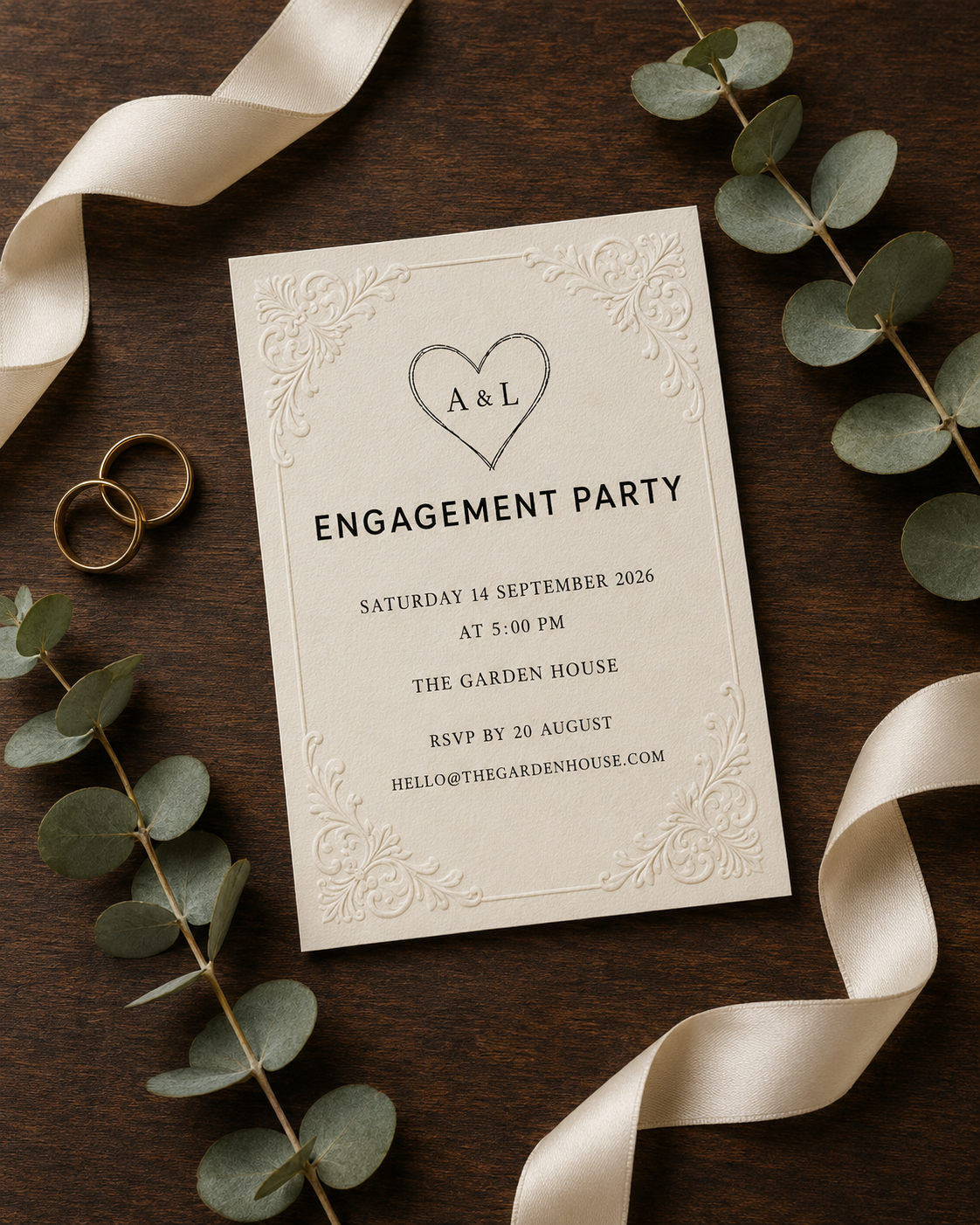 Any Event Invitation Card Aesthetics