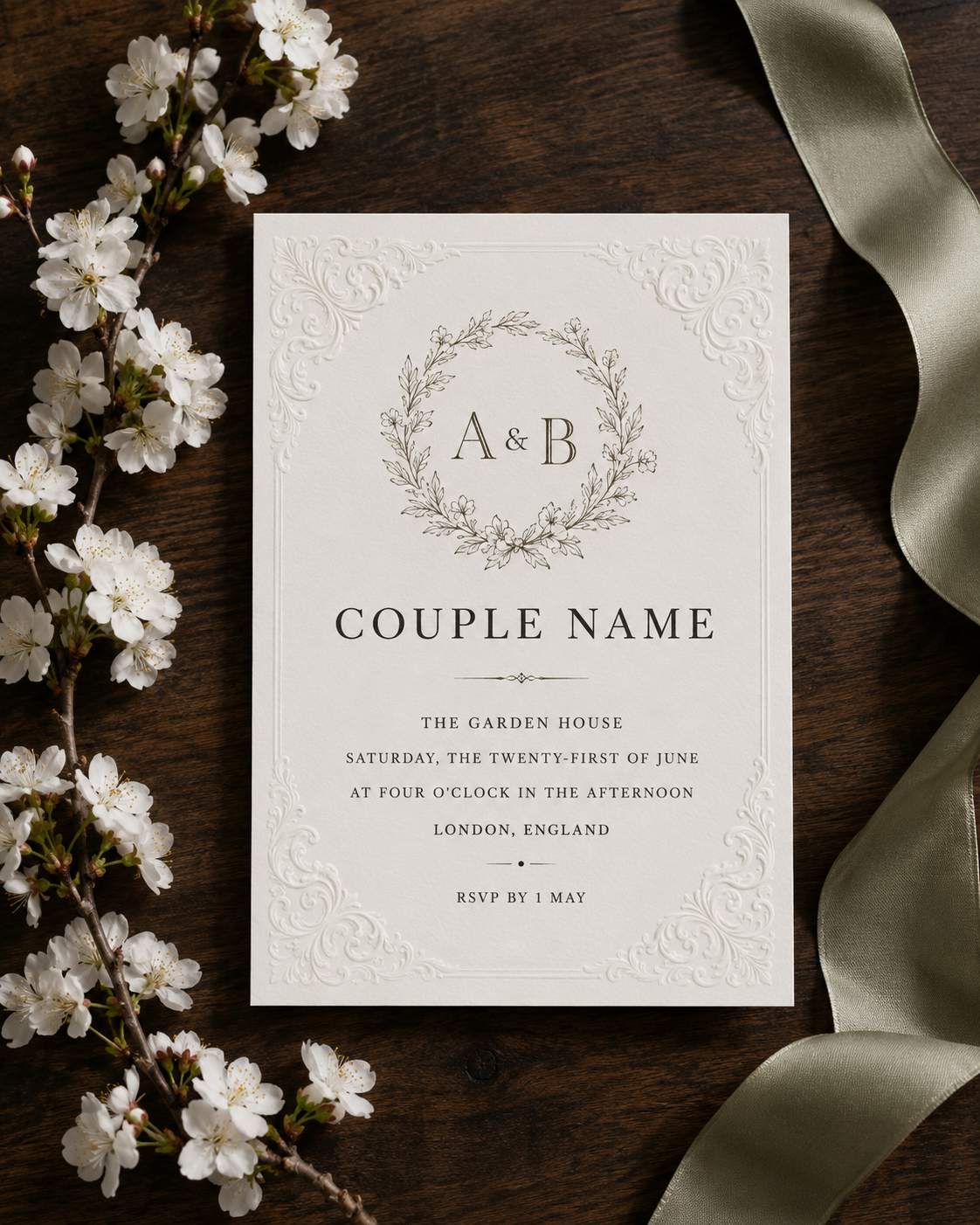 Any Event Invitation Card Aesthetics