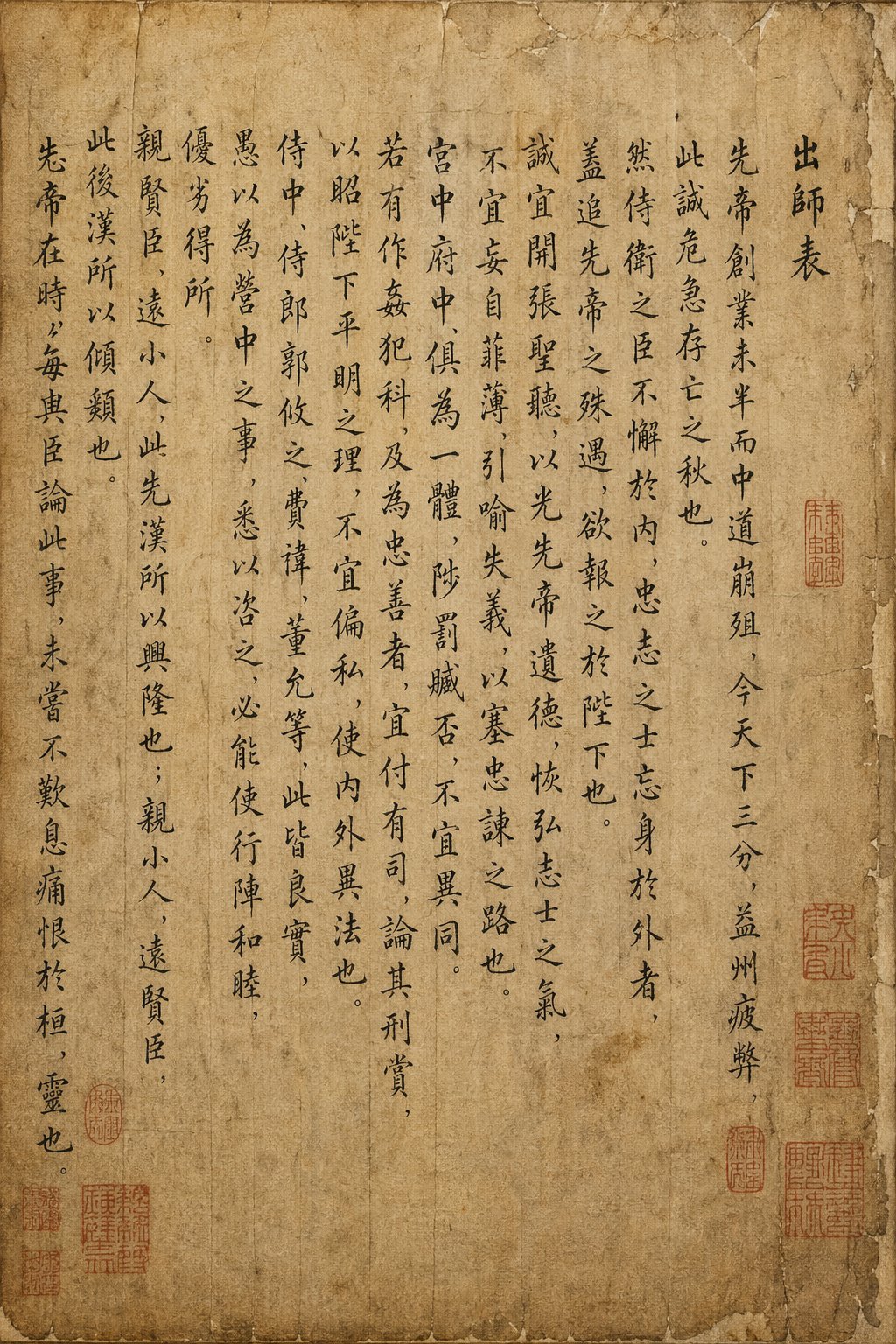 Chinese Calligraphy Manuscript Recreation