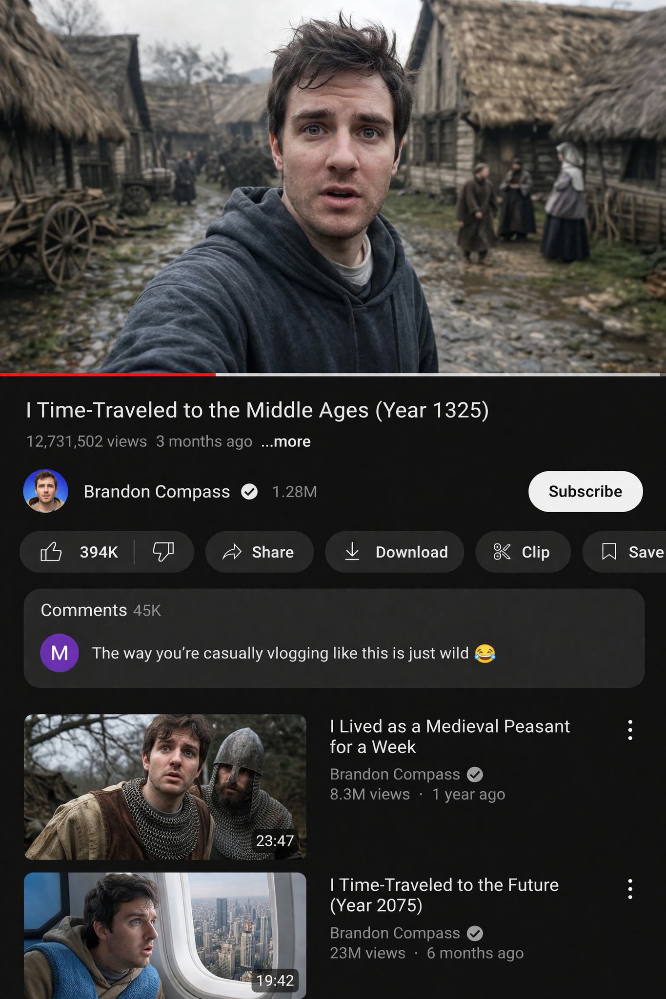 YouTube Time Travel Screenshot