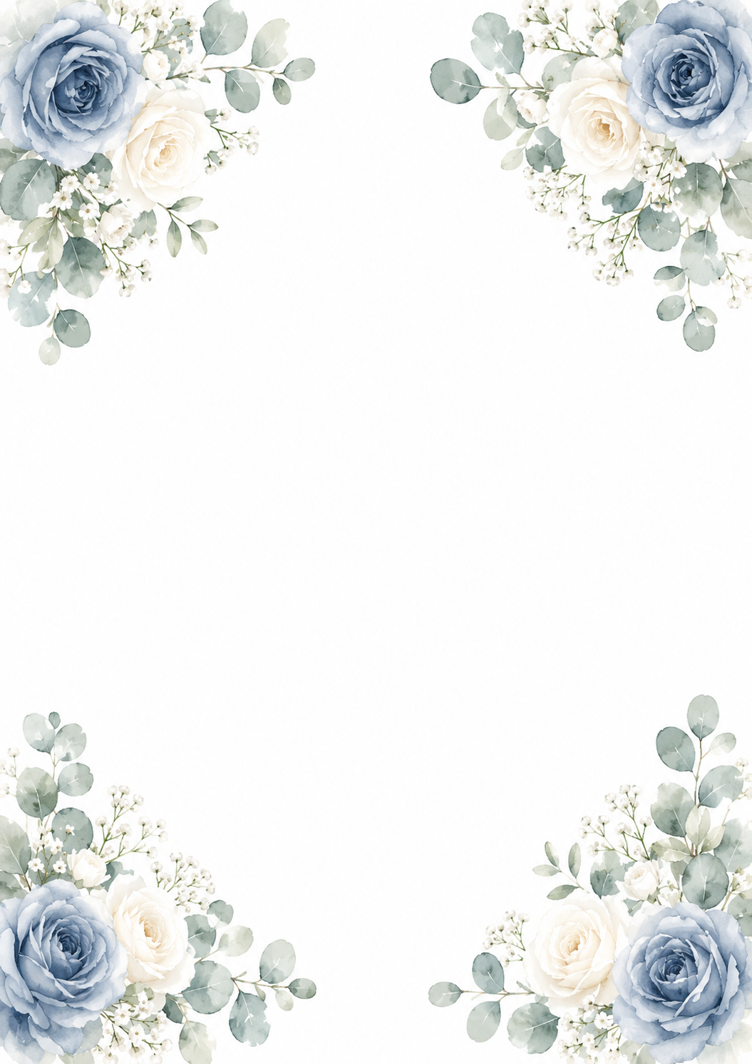 Blank Wedding Stationery Templates