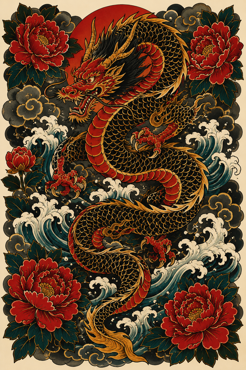 Bold Japanese Traditional Tattoo Designs