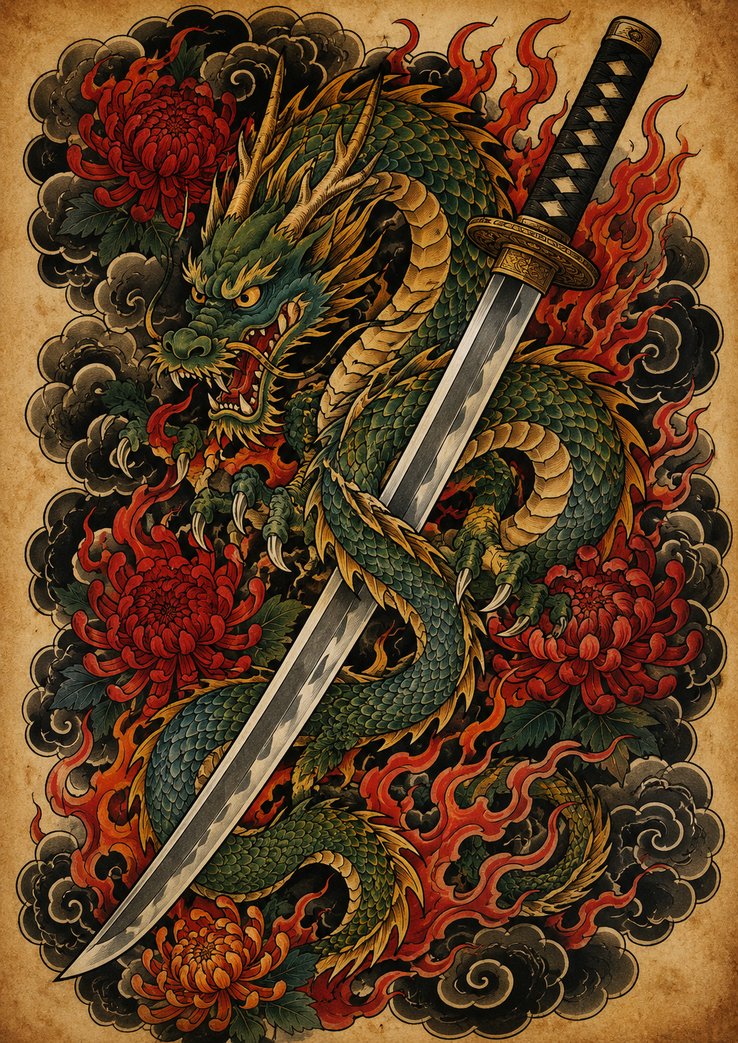 Bold Japanese Traditional Tattoo Designs