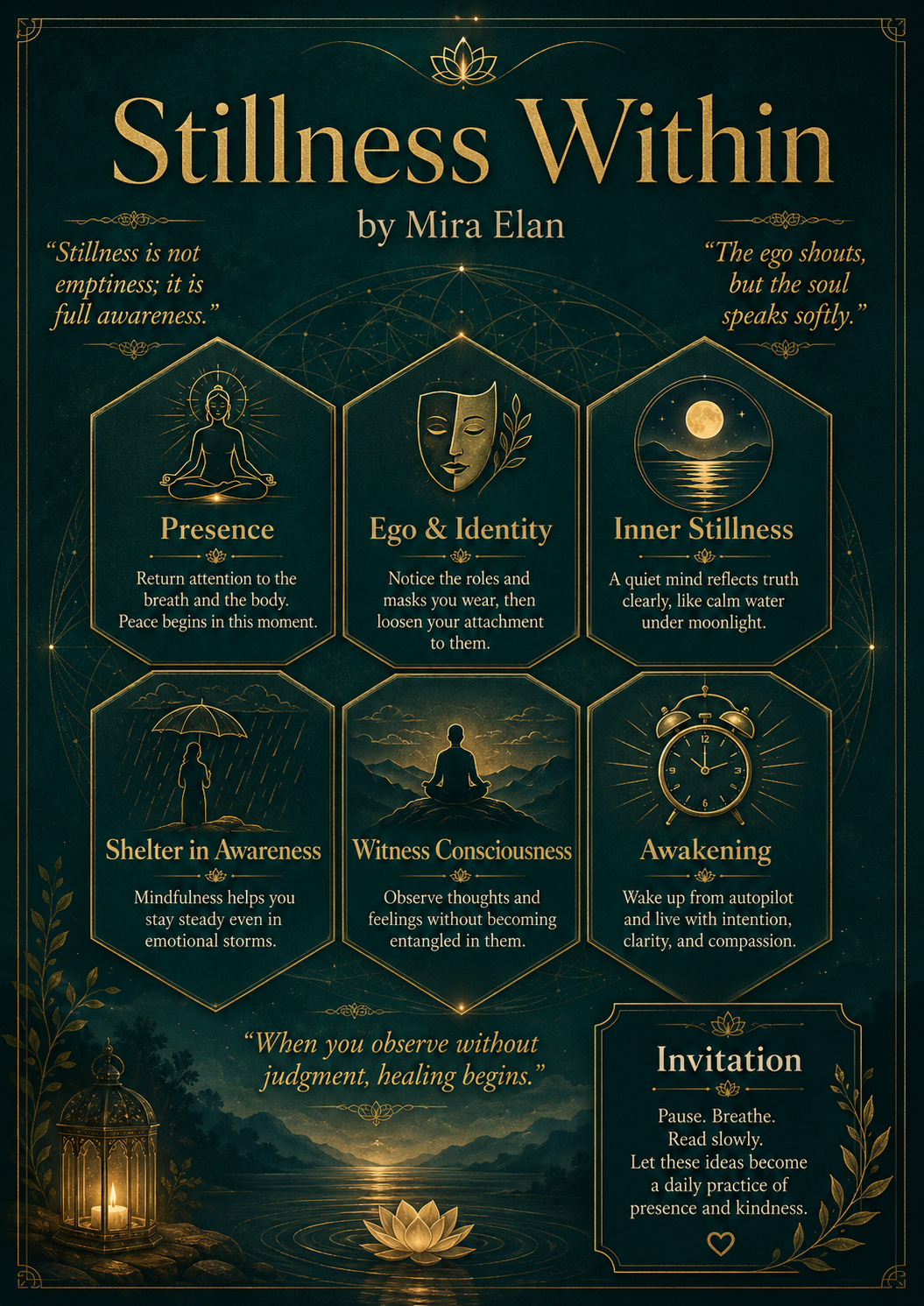 Book Cover Style Summary Posters
