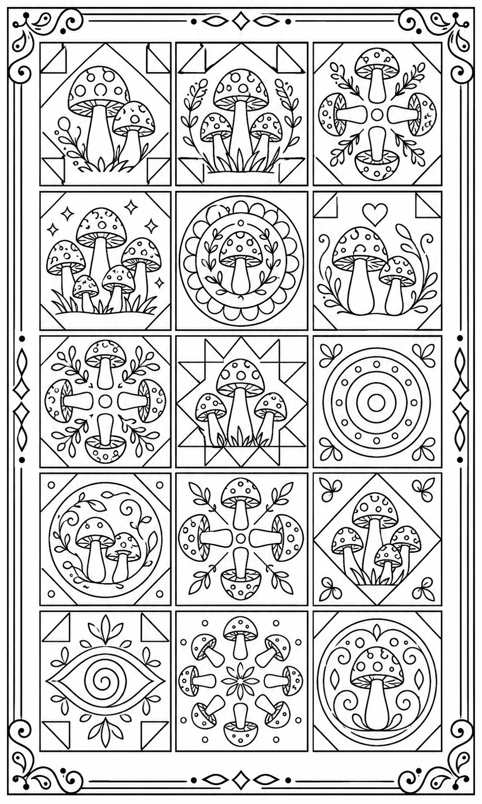 Color Quilt Inspired Geometric Patterns