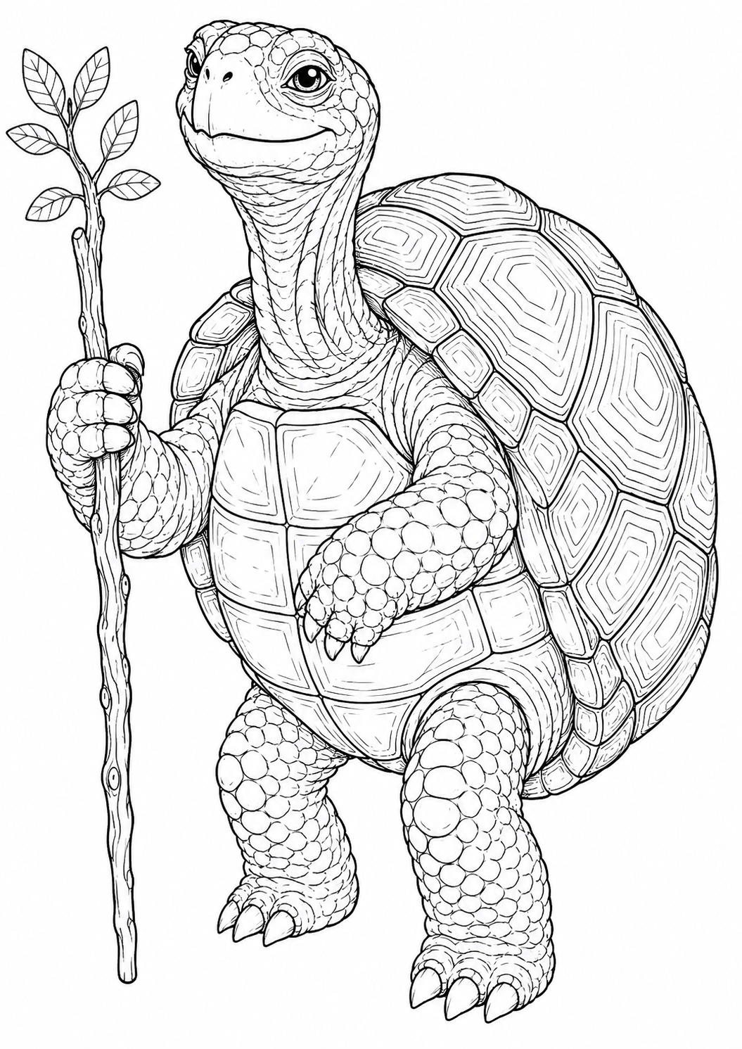 Cute Animal Line Art For Coloring