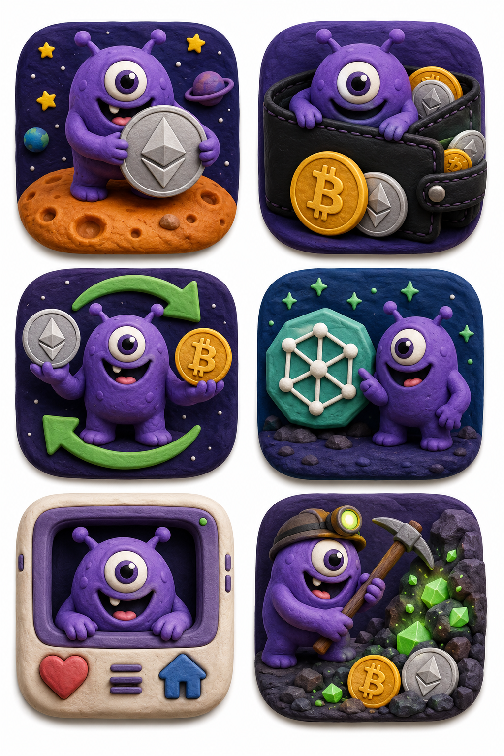 Cute App Mobile Icon Sets