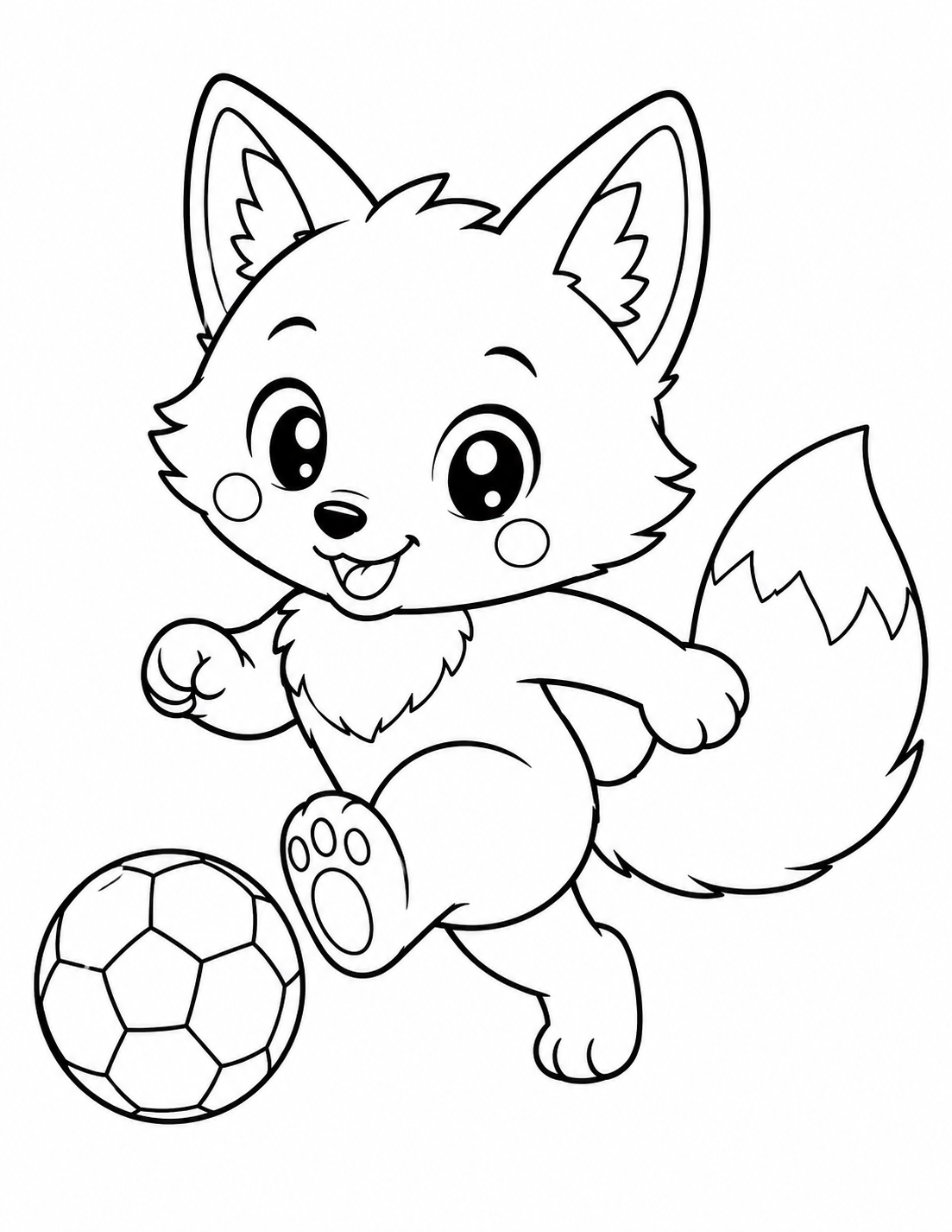 Cute Chibi Animal Coloring Book Pages