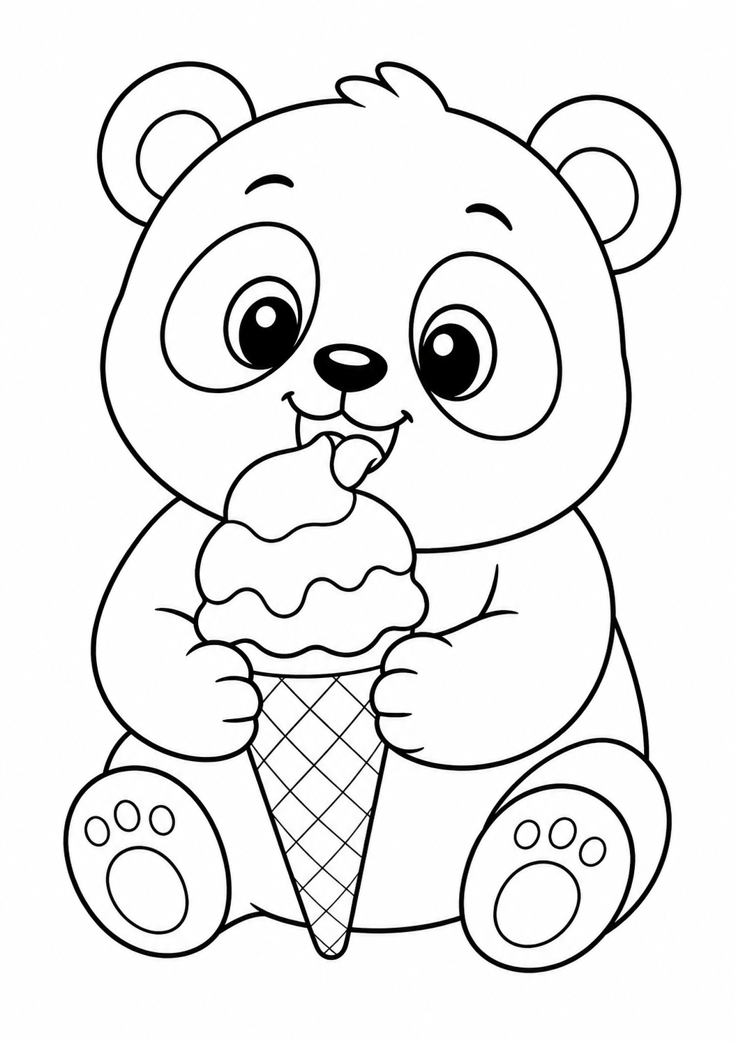 Cute Chibi Animal Coloring Book Pages